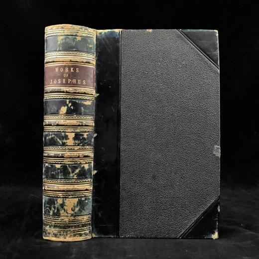1841年 弗拉维奥·约瑟夫斯作品集 卷首配插图 真皮精装大32开 商品图0