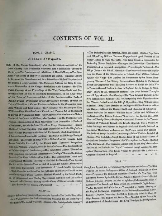约19世纪后期 休谟与斯摩莱特《英国史》（卷2） 漆布精装16开 商品图3