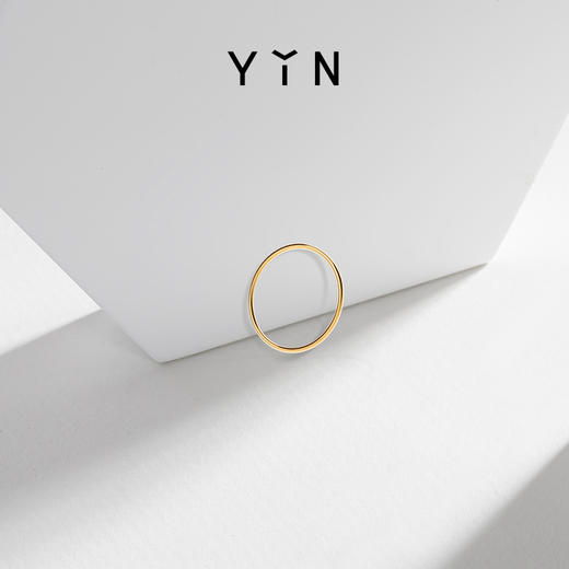 「易」Essentials系列-一轮暖金戒指 商品图4