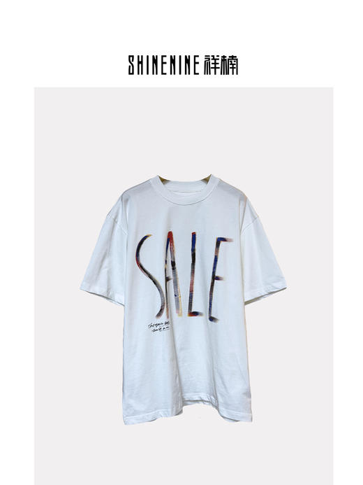 421812188彩色字母涂鸦短袖T恤 商品图0