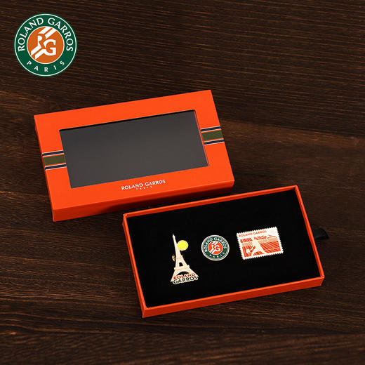 罗兰加洛斯法网网球赛事纪念周边徽章套装金属收藏胸针礼物赠品 商品图3