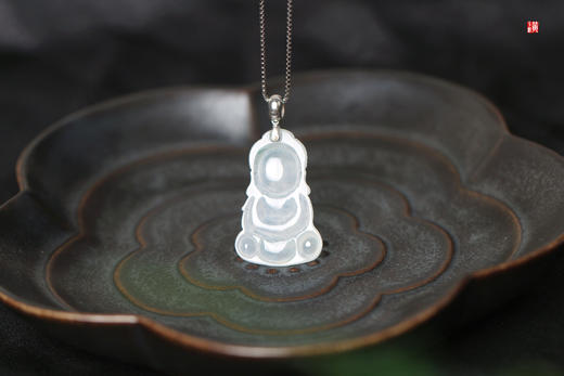 天然翡翠【宝宝佛】 镶嵌：18k 金扣 商品图4