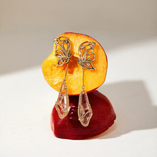 Garden of Eden 伊甸园系列 | 水晶迷蝶耳环 商品图3