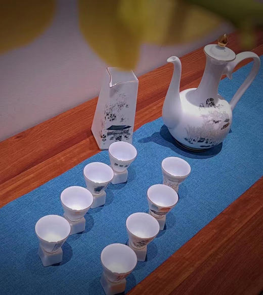 齐白石山水十二条屏酒具套装 商品图2