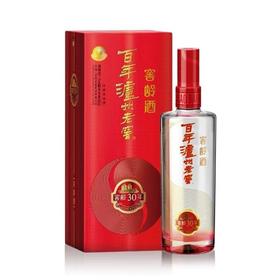 百年泸州老窖窖龄酒30年38度500ml浓香型白酒