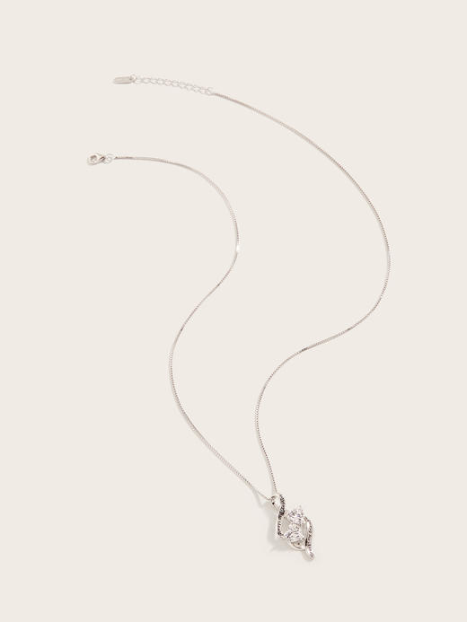 【品牌授权】LACLOCHE纯银镀白金闺蜜项链 颜色：白金色； 材质：925银 商品图1