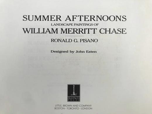 夏日午后：威廉·梅里特·蔡斯风景画集 88幅彩色37幅黑白插图 精装大16开 商品图3