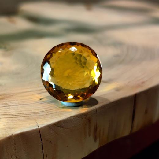 天然黄水晶戒面 商品图2