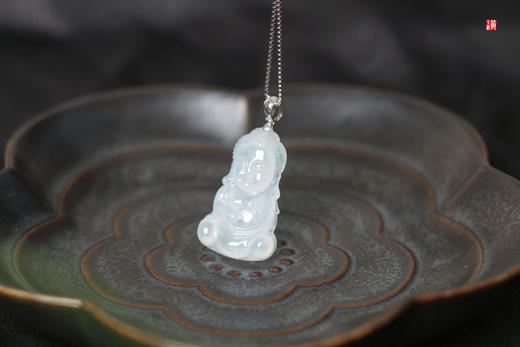 天然翡翠【宝宝佛】 镶嵌：18k 金扣 商品图3