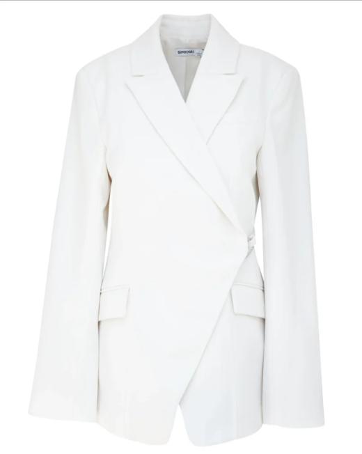 Jonathan Simkhai - Eva Blazer  - 女装 - 夹克 - 白色 商品图0