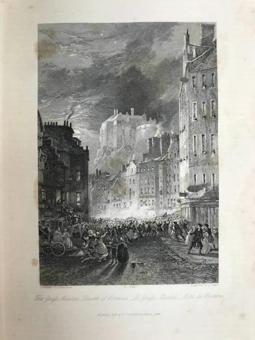 1844年 司各特小说集（卷2） 配精美版画插图 真皮精装16开 商品图10