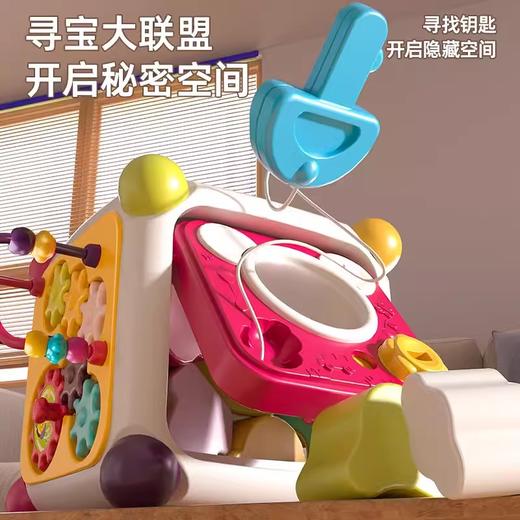 谷雨六面体婴儿玩具6个月12宝宝0-1岁23音乐手拍鼓 商品图1