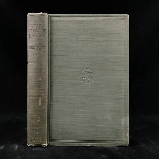 1924年 与毛利人一起的一年：他们的艺术与习俗研究 数十幅插图 漆布精装18开 商品图0