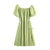 【120-320斤加大码连衣裙】夏季甜美中长款系带胖mm显瘦A字裙 清新甜美的气息 商品缩略图4