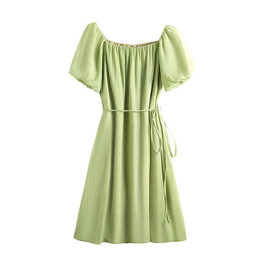 【120-320斤加大码连衣裙】夏季甜美中长款系带胖mm显瘦A字裙 清新甜美的气息 商品图4