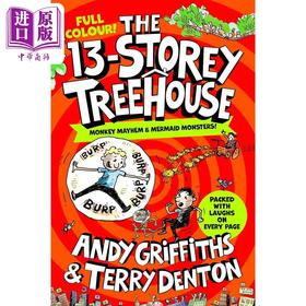 【中商原版】树屋故事1:13层小屁孩树屋历险记 全彩版The 13-Storey Treehouse Colour Edition英文原版 儿童漫画故事幽默笑话