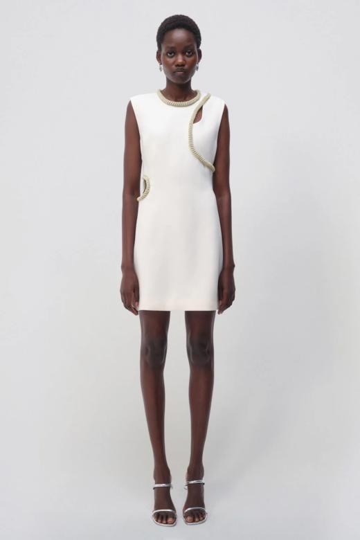 Jonathan Simkhai - Kat S/L Dress - 女装 - 连身裙 - 白色 商品图0