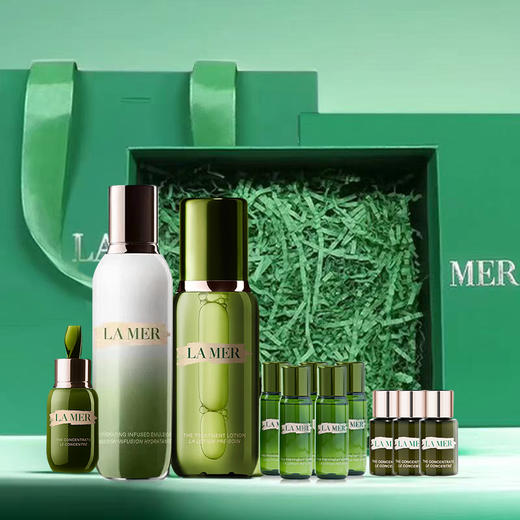 LA MER/lamer海蓝之谜套装「精粹水150ml*1 +精粹乳125ml*1 +浓缩精华15ml*1 +浓缩精华5ml*3 +精粹水30ml*5+礼盒礼袋」 商品图1