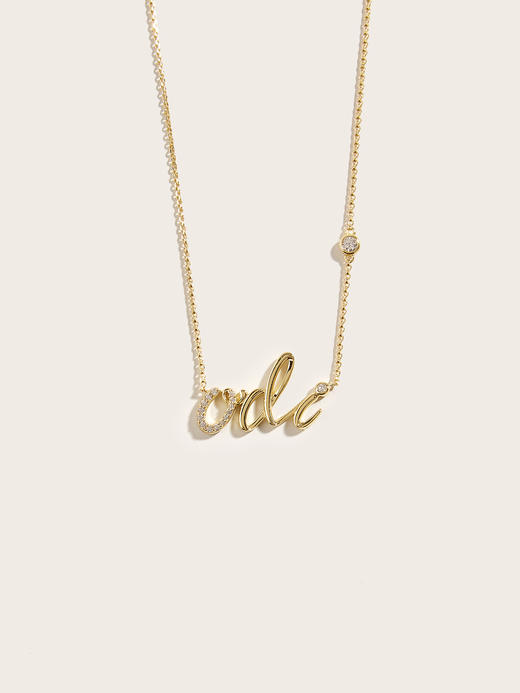 【品牌授权】LACLOCHE纯银镀金“Orli”项链（希伯来语：我的光） 颜色：14K黄； 材质：925银 商品图0