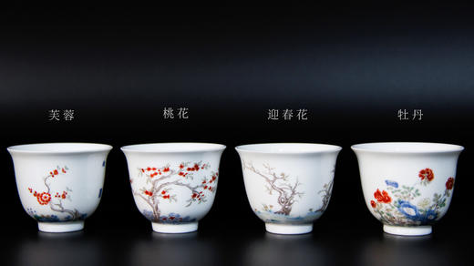 清·康熙款五彩十二月花卉杯（12杯） 商品图6