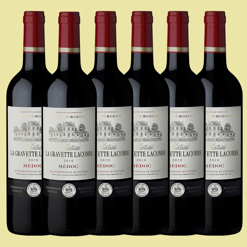 惊天神价中级庄！金奖满贯、波尔多五星大年2015格拉维特城堡红葡萄酒 Chateau La Gravette Lacombe 2015