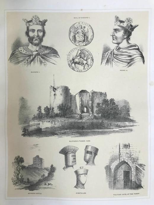 约19世纪后期 休谟与斯摩莱特《英国史》（卷2） 漆布精装16开 商品图9