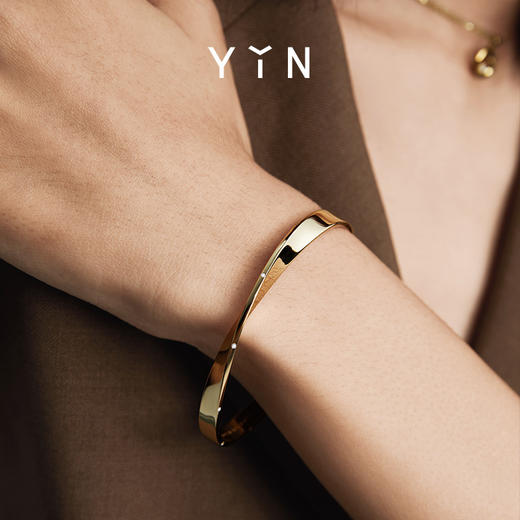 「隐」莫比乌斯环5.0开口钻石手镯 商品图2