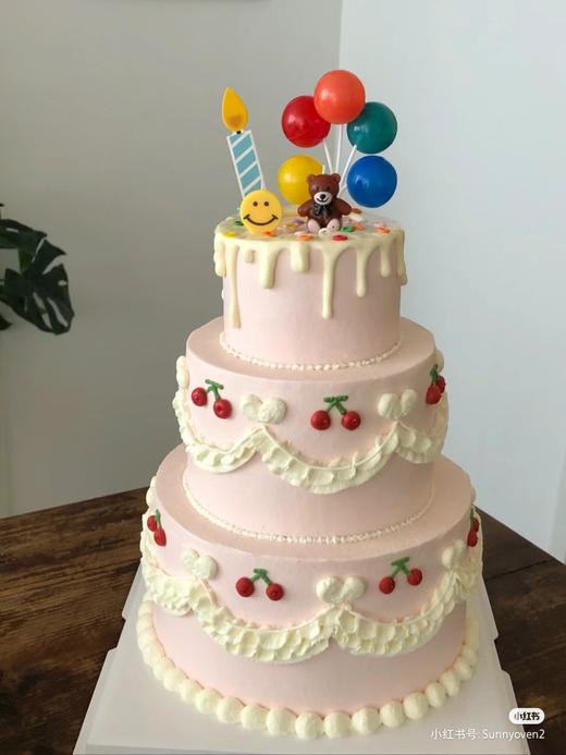 【可爱小熊三层创意蛋糕】 商品图0