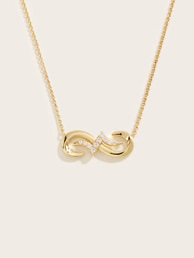 【品牌授权】LACLOCHE纯银镀金密语项链 颜色：14K黄； 材质：925银