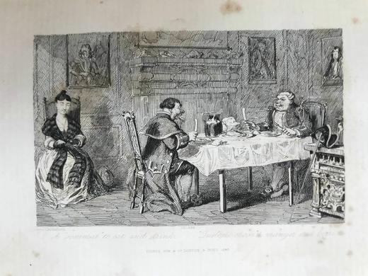 1844年 司各特小说集（卷2） 配精美版画插图 真皮精装16开 商品图5