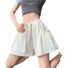 【花瓣运动短裤】女夏季薄款a字高腰宽松休闲设计感抽绳直筒阔腿热裤 商品缩略图4