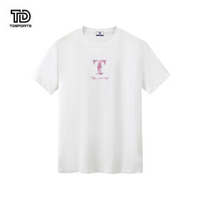 tdsports唐代运动国潮风潮牌字母印花2024年夏季新款上衣T恤短袖
