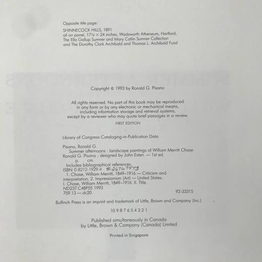 夏日午后：威廉·梅里特·蔡斯风景画集 88幅彩色37幅黑白插图 精装大16开 商品图4