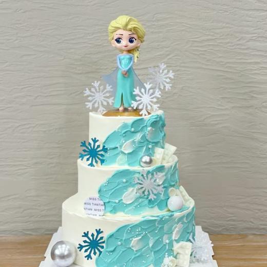 【爱莎公主三层创意蛋糕】 商品图0