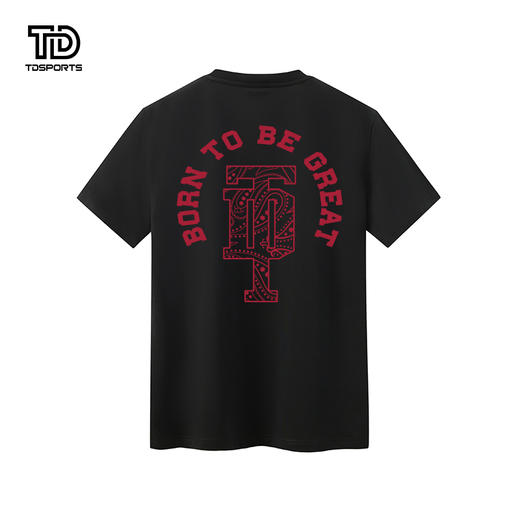 tdsports唐代运动国潮风潮牌图案印花2024年夏季新款宽松上衣T恤短袖 商品图1