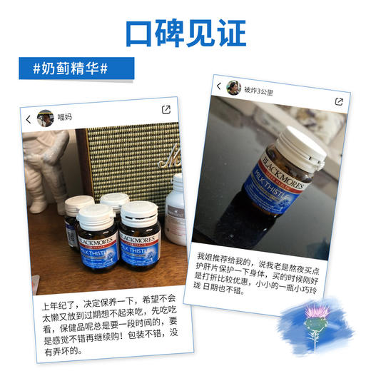 【包邮包税】澳佳宝Blackmores奶蓟精华42片 商品图2