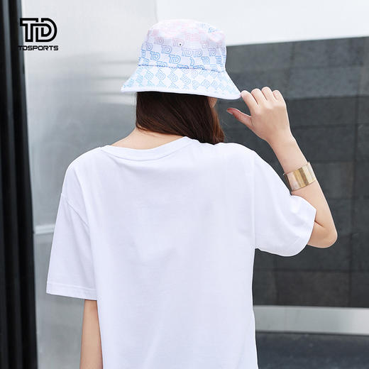 tdsports新款渐变色印花渔夫帽四季防晒遮阳帽子百搭休闲 商品图4