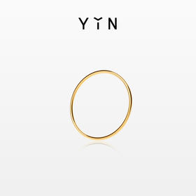 「易」Essentials系列-一轮暖金戒指