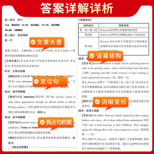 天利38套 2025新教材 英语 38 10高考模拟试题汇编(北京天利考试信息网) 商品图4