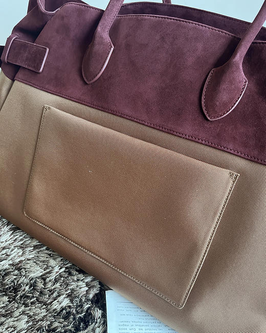 THS 6.1-限时 麂皮拼接尼龙手提包 谁背谁好看包 旅行包 2色 CQ1324 商品图8