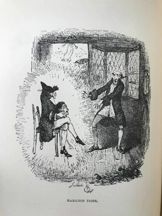 约19世纪后期 英格斯比传奇故事集 克鲁克香克、里奇等名家18幅插图 漆布精装32开 商品图9