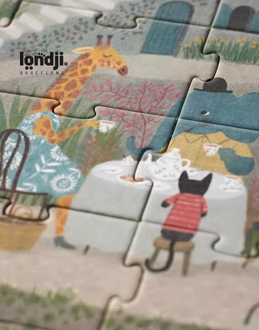 londji西班牙拼图三阶海边下午茶陆地海洋认知故事玩具4岁起男女 商品图4