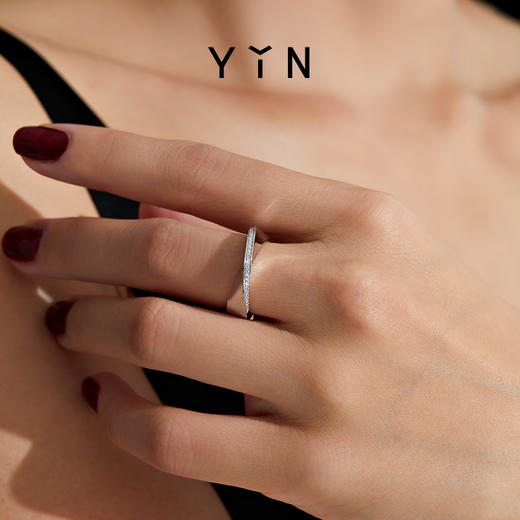 「隐」5.0扭转棱面钻石戒指 商品图3