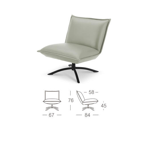 顾家家居整装 手高端休闲椅 KZ.A022 思睿椅 商品图5