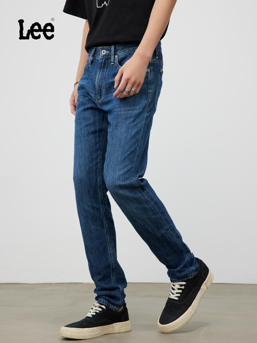 Lee商场同款101+棉麻超薄705锥形中蓝色男牛仔裤凉凉裤LMB100705101249A03012 商品图3