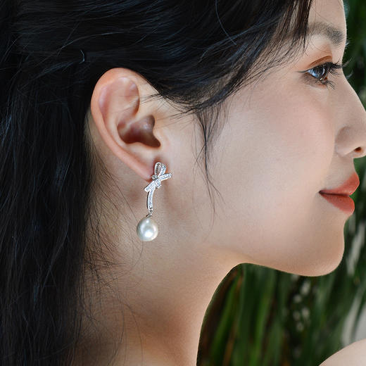 Manreya玛芮雅“梦蝶”法式巴洛克珍珠耳环 商品图4