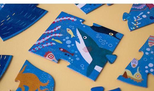 蓝色大鲸鱼 36片 不规则拼图 商品图2