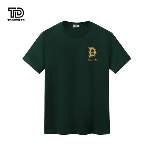 tdsports唐代运动国潮风潮牌纯色印花2024年夏季新款上衣T恤短袖 商品图2