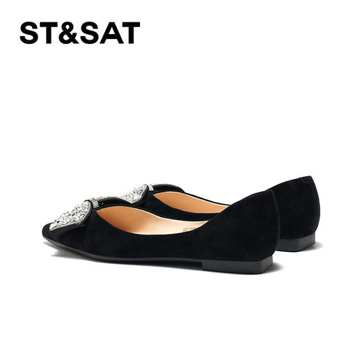 星期六法式优雅蝴蝶结平底单鞋SSC3111057 商品图6