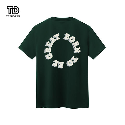 tdsports唐代运动国潮潮牌字母印花2024年夏季新款宽松上衣T恤短袖 商品图3